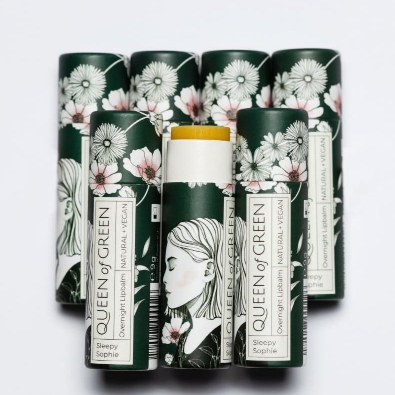 Sleepy Sophie Overnight-Lippenpflege – vegane Lip Night Care mit Hyaluronsäure & Kokosextrakt von Queen of Green